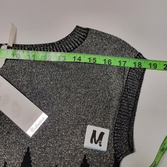 Gold and Black Glitter Party Dress or Sweater Dress -NEW ! Size M, L, XL - Picture 11 of 14